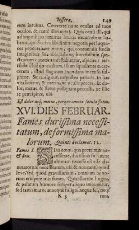 149-190, XVI. Dies Februrar - XXVIII. Dies Febru.