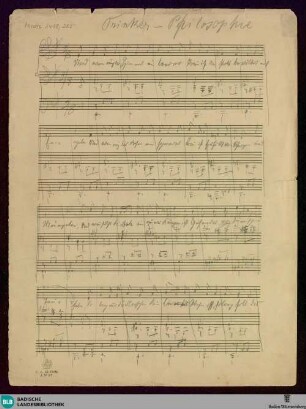 Trinker-Philosophie. Sketches - Mus. Hs. 1418,205 : V, pf; e; KauS deest