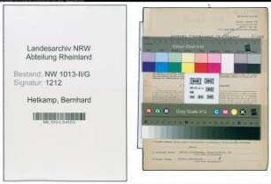 Entnazifizierung Bernhard Hetkamp , geb. 07.08.1907 (Kaufmaennischer Angestellter)