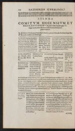 Stemma Comitum Hoiensium Et Broickhusanorum, ...
