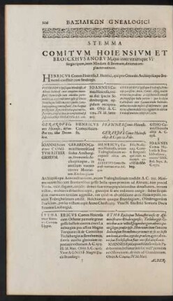 Stemma Comitum Hoiensium Et Broickhusanorum, ...