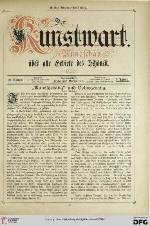 "Kunstgesang" und Volksgesang, [1]