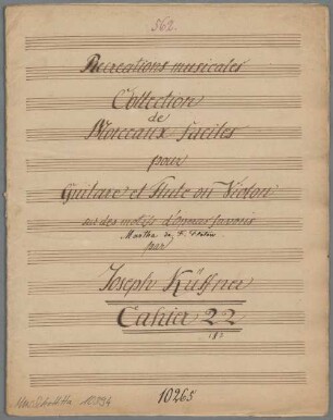 3 Fantasies, fl (vl), guit, op. 321/19 - BSB Mus.Schott.Ha 10894
