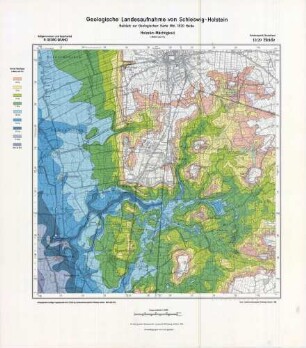 1820 Heide, Geologische Landesaufnahme von Schleswig-Holstein