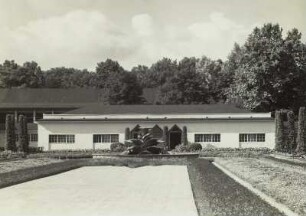 Ausstellungsgelände am Stübelplatz, neues Ausstellungsgelände mit "keramischem Brunnen" von Hans Poelzig : Dresden, Gartenbauausstellung