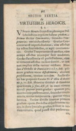 Sectio Tertia de Virtutibus Heroicis