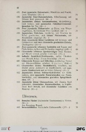 -50 Diverses (Nr. 444-461)