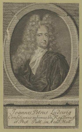 Bildnis des Joannes Petrus Ludewig