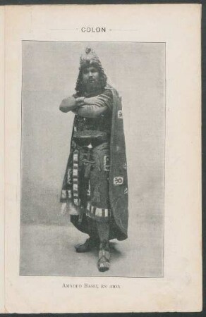 [Fotografía de] Amadeo Bassi , en Aida