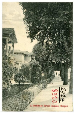 Eugene. A. Residence Street, Eugene, Oregon