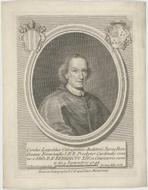 Bildnis des Carolus Leopoldus Calcagninus