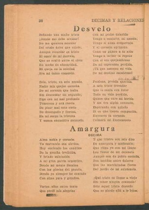 Amargura : Décima
