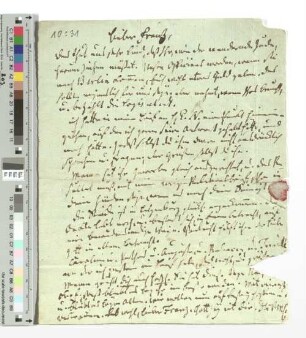 Brief an Franz Claudius in Berlin