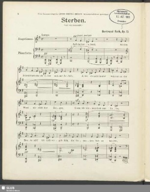 Bertrand Roth: Sterben