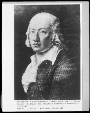 Bildnis des Dichters Friedrich Hölderlin