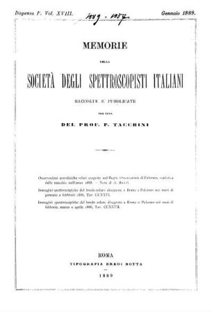 Dispensa 1a. Vol. XVIII. - Diepensa 12a. Vol. XVIII.