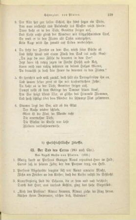 b) Geschichtliche Stoffe