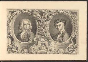 Porträts Canaletto (1697-1768) und Antonio Visentini (1688-1782)