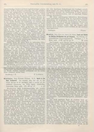 586-590 [Rezension] Windisch, Hans, Taufe und Sünde im ältesten Christentum bis auf Origenes