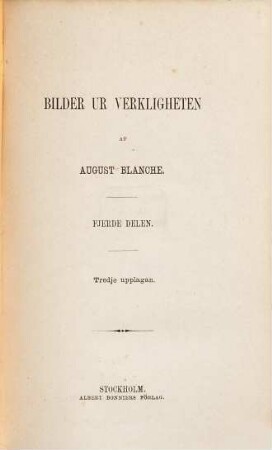 Samlade Arbeten, Fjerde delen