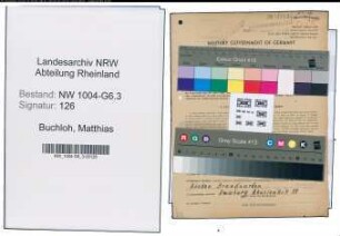 Entnazifizierung Matthias Buchloh , geb. 24.02.1889 (Werkmeister)