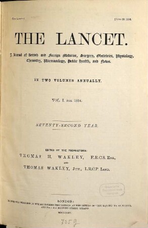 The lancet. 1894, Vol. 1