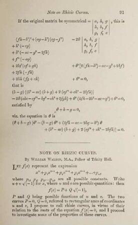 Note on Rhizic curves.