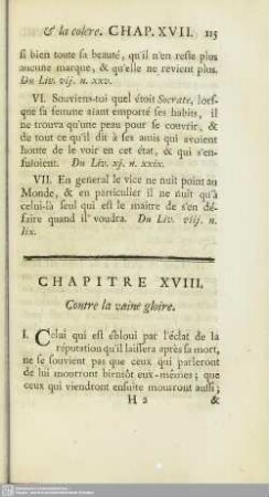 Chapitre XVIII. Contre la vaine gloire