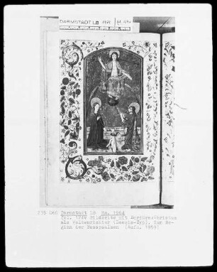 Tagzeiten und Gebete — Christus als Weltenrichter, Folio 124verso