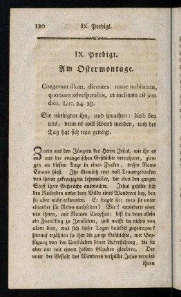 120-134, Am Ostermontag.