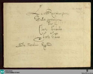 Le Ravisseur puni. Arr - Don Mus.Ms. 1619 : cemb