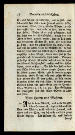 Vom Guten und Wahren