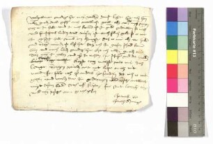 Brief Horneck von Hornberg an Graf Kraft von Hohenlohe.