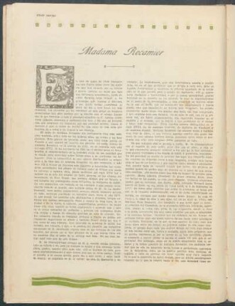 Madama Recamier