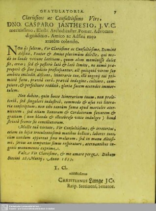 Gratulatoria