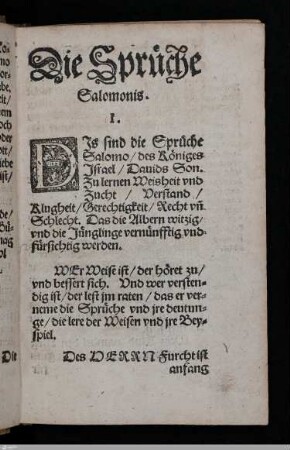 Sprüche Salomos