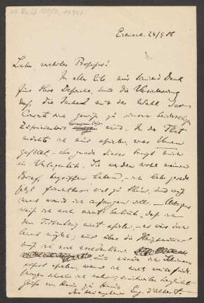 Brief an Unbekannt : 28.09.1886