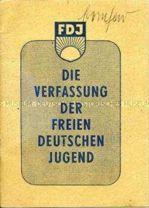 Illustrierte Programmschrift der FDJ