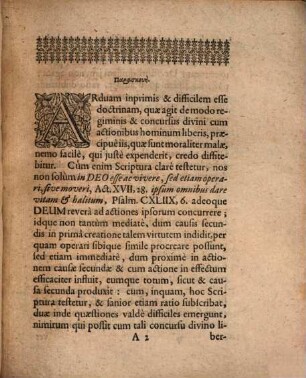 Diss. theol. de permissione divina circa peccata, Oder: Von dem, was von der Göttlichen Zulassung, daß der Mensch sündige, zu glauben sey?