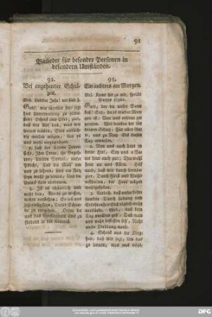 Bitlieder für besondre Personen in besondern Umständen.