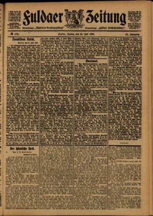 Ausgabe vom Freitag, den 28. Juli 1905.