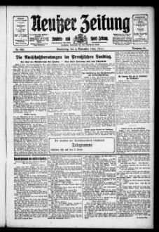 Neußer Zeitung : Stadt- und Landbote : Heimatzeitung für die Stadt Neuß u. den Landkreis Grevenbroich-Neuß