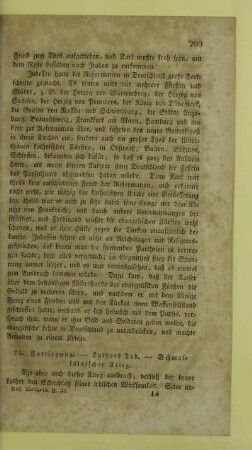 73. Fortsetzung. - Luthers Tod. - Schmalkaldischer Krieg