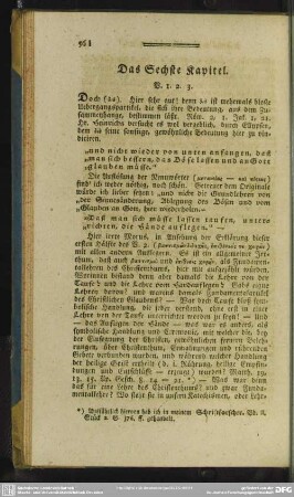 Das Sechste Kapitel