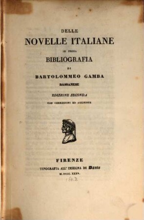 Delle novelle Italiane in prosa : bibliografia