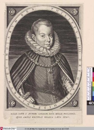 Phillipus IIII. Dei Gratia Hispaniarum et Indiarum Rex.