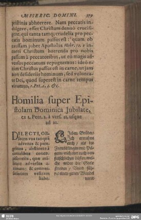 Homilia super Epistolam Dominica Iubilate