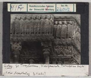 Arles, St. Trophime: Westportal, Fries links