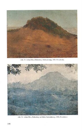 Abb. 23: Arthur Illies, Falkenberg, Farbradierung, 1896. Privatbesitz. Abb. 24: Arthur Illies, Falkenberg im Nebel, Farbradierung, 1896. Privatbesitz.