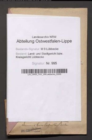 Erblasser: Offermann gt. Rust, Heinrich Friedrich Wilhelm: